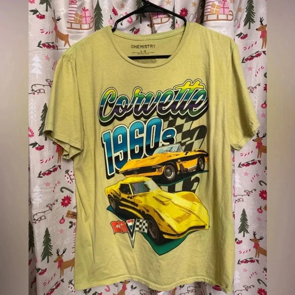 Chemistry Men’s Yellow Chevy T-Shirt - Picture 1 of 3